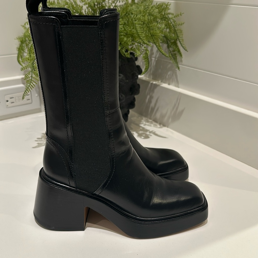 Maje black boots.
